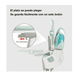 thumbnail image 4 of silla periquera portatil de comer plegable color verde, 4 of 4