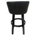 thumbnail image 2 of Extra Tall Swivel Wood Bar Stool 34" Joey - Vivian - Black Lava Vinyl - Gray, 2 of 2