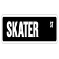 thumbnail image 1 of SignMission SS-SKATER 18 in. Skater Street Sign - Skateboarding Helmet Skate Board Ice, 1 of 1