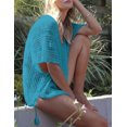 thumbnail image 3 of Cogild Swimsuit Cover Up for Women Crochet Sleeveless Tunic V Neck Bikini Beachwear Sheer Bathing Suit Coverups, 3 of 6