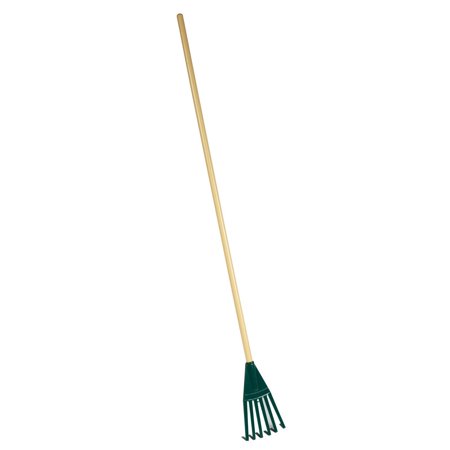Emsco Group 9010-1 10" Poly Shrub Rake with 48" Wooden Handle
