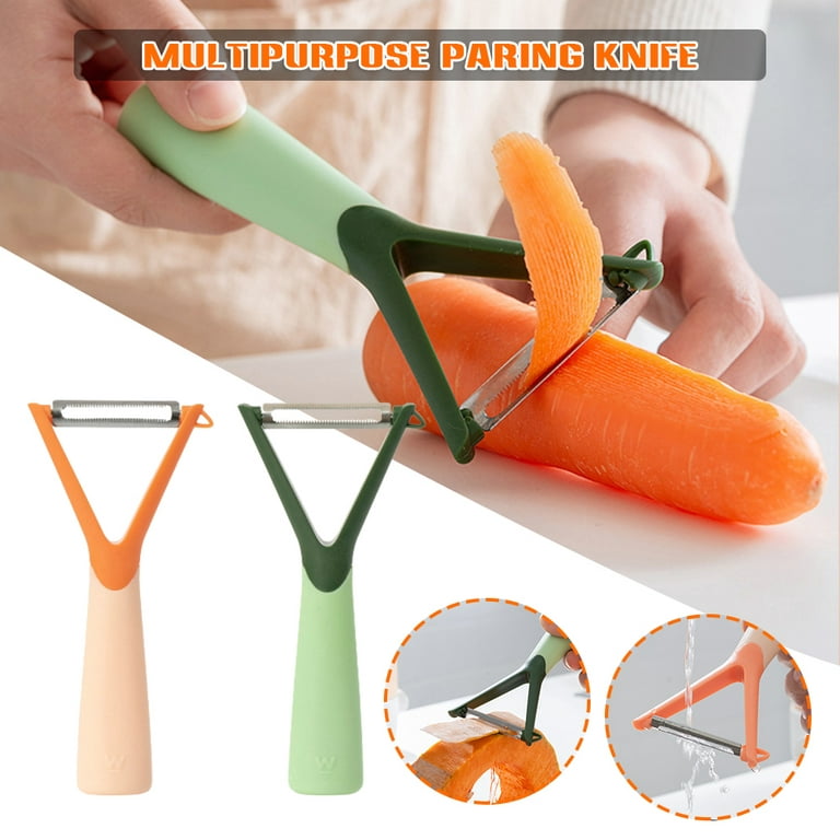 Zyliss Julienne Veggie Peeler Orange Plastic Handle Manual Kitchen Utensil  Tool