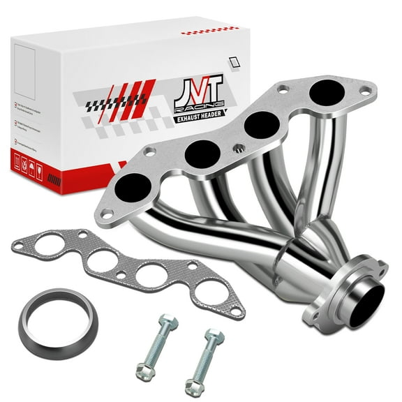 Stainless Steel Exhaust Manifold Header For 01-05 Honda Civic DX LX 1.7L D17A