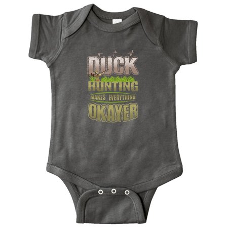 

Inktastic Duck Hunting Makes Everything Okayer Gift Baby Boy or Baby Girl Bodysuit