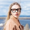 thumbnail image 4 of REAVEE 3 Pack Oprah Style Reading Glasses for Women Trendy Square Frame Blue Light Blocking Comfortable Readers, 4 of 4