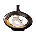 thumbnail image 2 of Ceramic Vase Flower Pot Hollow Animal Deer Nordic Minimalism Modern Sculpture For Arrangement Home Bookshelf Decoration , Negro Oro Corto Corto BLESIY jarrones de flores decorativas, 2 of 8