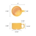 thumbnail image 2 of Excellante Color Yellow melamine dinnerware collection 10 oz, 4" soup mug, comes in dozen, 2 of 2
