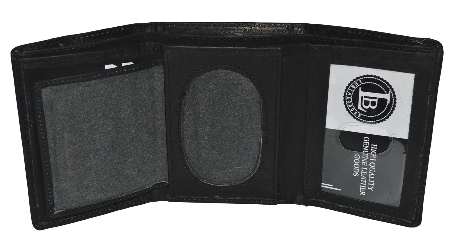 Police Badge ID holder wallet Round/oval shape by leatherboss