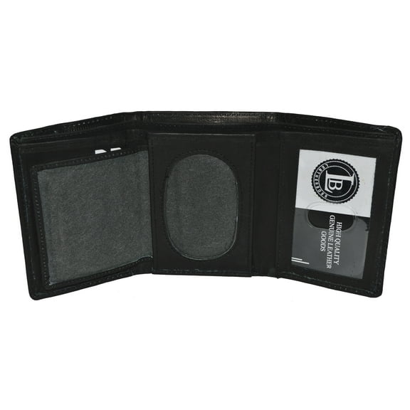 Police Badge ID holder wallet - Round/oval shape - by leatherboss