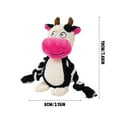 thumbnail image 2 of Dog Plush Squeaky Toy - Squeaks When Pressed, Cute Cartoon Elephant Design, Soft Plushy Material, Braided Limb Details - For Puppies, Small Dogs, Interactive Play, Chewing, Cuddling, 2 of 2