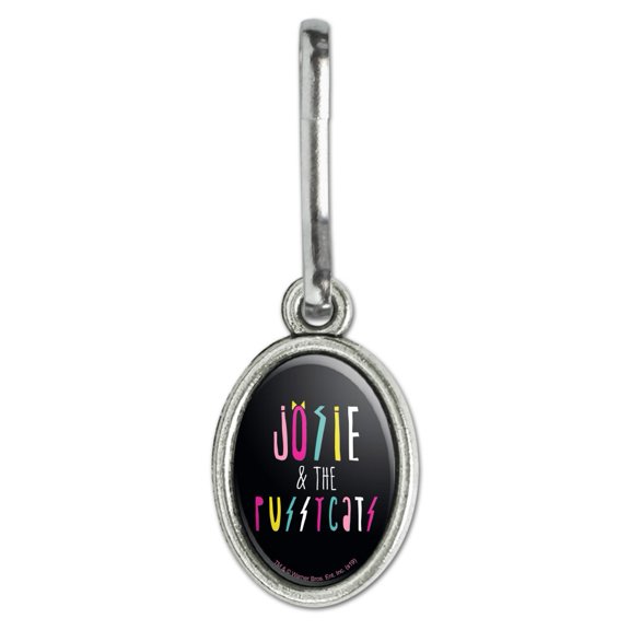 Riverdale's Josie & the Pussycats Antiqued Oval Charm Clothes Purse Suitcase Backpack Zipper Pull Aid