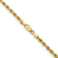 thumbnail image 3 of Primal Gold 14 Karat Yellow Gold 3.25mm Diamond-cut Rope with Lobster Clasp Chain, 3 of 4