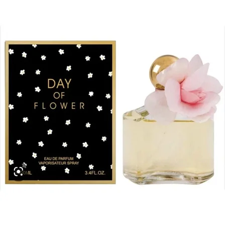 Day of Flower by EBC Eau de Parfum Spray for Women, 3.4 fl oz