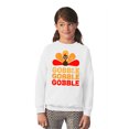thumbnail image 3 of Awkward Styles Happy Thanksgiving Day Youth Sweatshirt for Boys Girls Gobble Turkey Crewneck Tops for Kids, 3 of 5