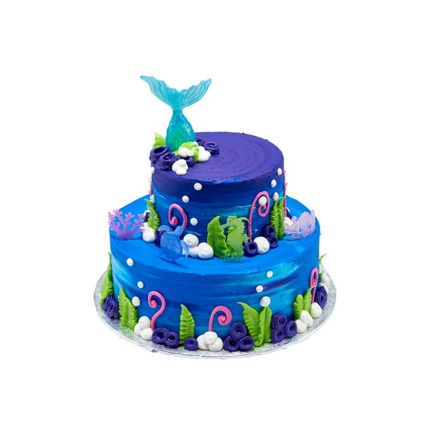 Mermaid Two Tier Cake Walmart Com