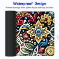 thumbnail image 4 of nygtbtfer Square Aesthetic Mouse Pad,Office Home Mouse Mat Design,Waterproof Ethnic Mouse pad,Non-Slip Rubber Base Computer Mouse Pads for Wireless Mouse,Abstract Floral Circles 31.5x11.8 in, 4 of 6