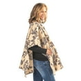 thumbnail image 3 of High Neck Button Cape with Floral Pattern, 3 of 4