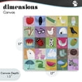 thumbnail image 4 of Stupell Industries Modern Alphabet Learning First Words Canvas Art, 17 x 17, by Carla Daly, 4 of 8