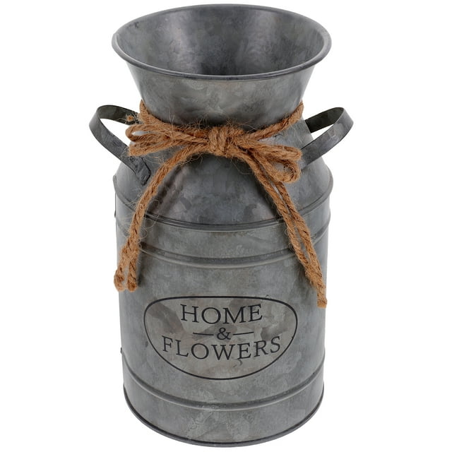 MasteelfCA Flower Arrangement Bucket Decor Balcony Desktop Decorative Iron Flower Bucket