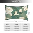 thumbnail image 2 of Fotbe Lotus Golden Line Funda de Almohada Decorativa Estilo Occidental, Lujo en Algodón, Fundas para Almohadas King, Cojín Estampado para Decoración del Hogar-14"x20", 2 of 6