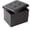 Black Leather, variant on Ottoman Storage Ottoman Footrest Stool Foldable Foot Rest Footstool Bench for Living Room 17x13x13inches Leopard Print