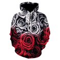 thumbnail image 2 of Sudadera con capucha con estampado 3D de flores rosas para hombres y mujeres, camisetas frescas e informales de manga larga con gráficos lavados, sudaderas con capucha, ropa de calle, camisetas barata, 2 of 4