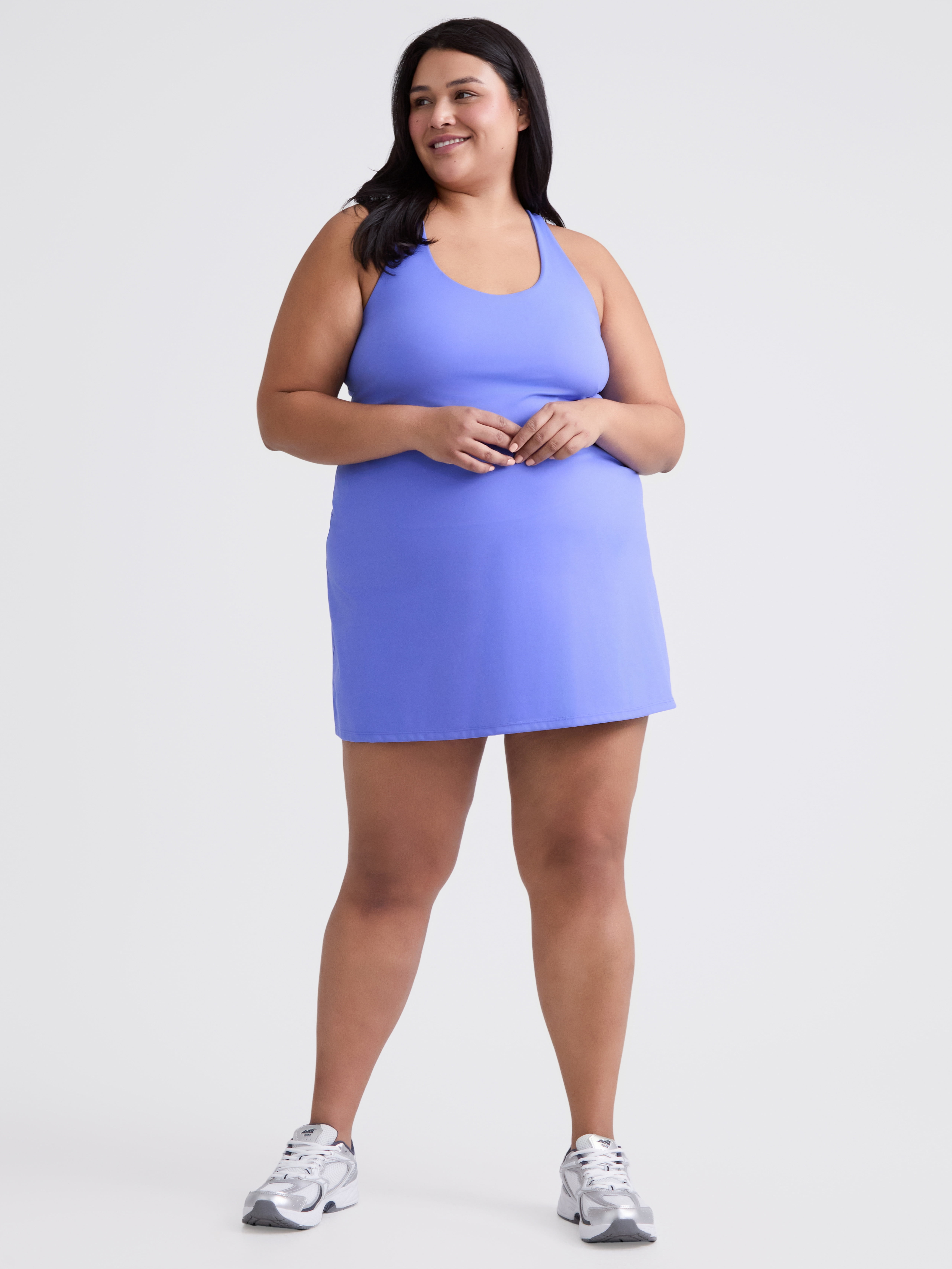 Avia Women's and Women's Plus Active Dress with Built-In Bra, Sizes XS-4X