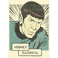 thumbnail image 2 of Men's Star Trek Spock Highly Illogical Comic Graphic Tee Beige Small, 2 of 4
