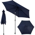 thumbnail image 2 of Homefun 9ft Outdoor Patio Umbrella Push Button Tilt Crank Market Umbrella 6 Ribs Heavy Duty for Deck Backyard Pool(No base), 2 of 7