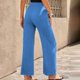 thumbnail image 3 of Pantalones De Mujer,Pantalones De Pierna Ancha Pantalones Casuales De Mujer Pantalones De Corte Casual Pantalones De Pierna Ancha A Rayas Creados Magistralmente, 3 of 5