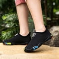 thumbnail image 4 of Kids Water Shoes for Girls Boys Swim Beach Hiking Pool Shoes Barefoots for Toddler Black 12-13Y, 4 of 5