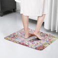 thumbnail image 4 of Pioneer Flower Floral Print Flannel Non Slip Door Rugs,Washable Door Mats Indoor,Decorative Door Mats,Dirt-Resistant and Absorbent Doormat for Entrance,Bedroom,Kitchen,Bathroom,31.5"x17", 4 of 4