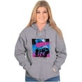 thumbnail image 3 of Vaporwave Aesthetic NASA Astronaut Zip Up Hoodie Men's Women's Brisco Brands S, 3 of 6
