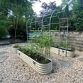 thumbnail image 3 of Vego Garden 17" Tall 10 in 1 Raised Gardening Bed Modular Metal Outdoor Planter Pearl White, 3 of 12