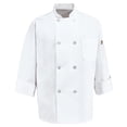thumbnail image 2 of Red Kap® Eight Pearl Button Chef Coat with Thermometer Pocket, 2 of 4