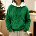 thumbnail image 4 of Aoiroe Men's Heavy Hoodie Sherpa Fleece Lined Pullover,Thick Winter Hooded Sweatshirt,Men's Solid Pullover Hoodies,Men's Fleece Pullover Hoodie,Fall Outwear Winter Hooded,Men's Heavy Hoodie Green 2XL, 4 of 5