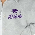 thumbnail image 3 of Women's Gameday Couture Ash Kansas State Wildcats Foundation Full-Button Long Sleeve Overshirt, 3 of 3