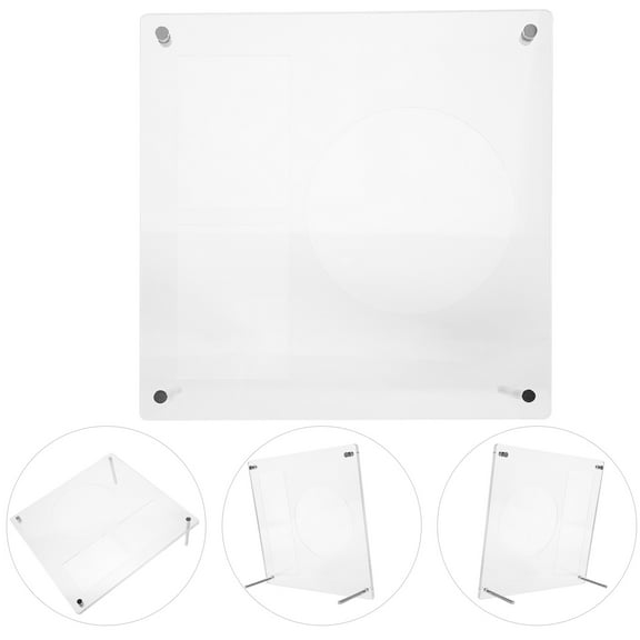 EXHUMKY Clear Picture Frame Acrylic White 1Pack