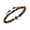 Maroon, variant on Elegant Couple's Bracelet Featuring 100 Languages I Loves You Projection in Sturdy Stylish Crystals Mattes Stone