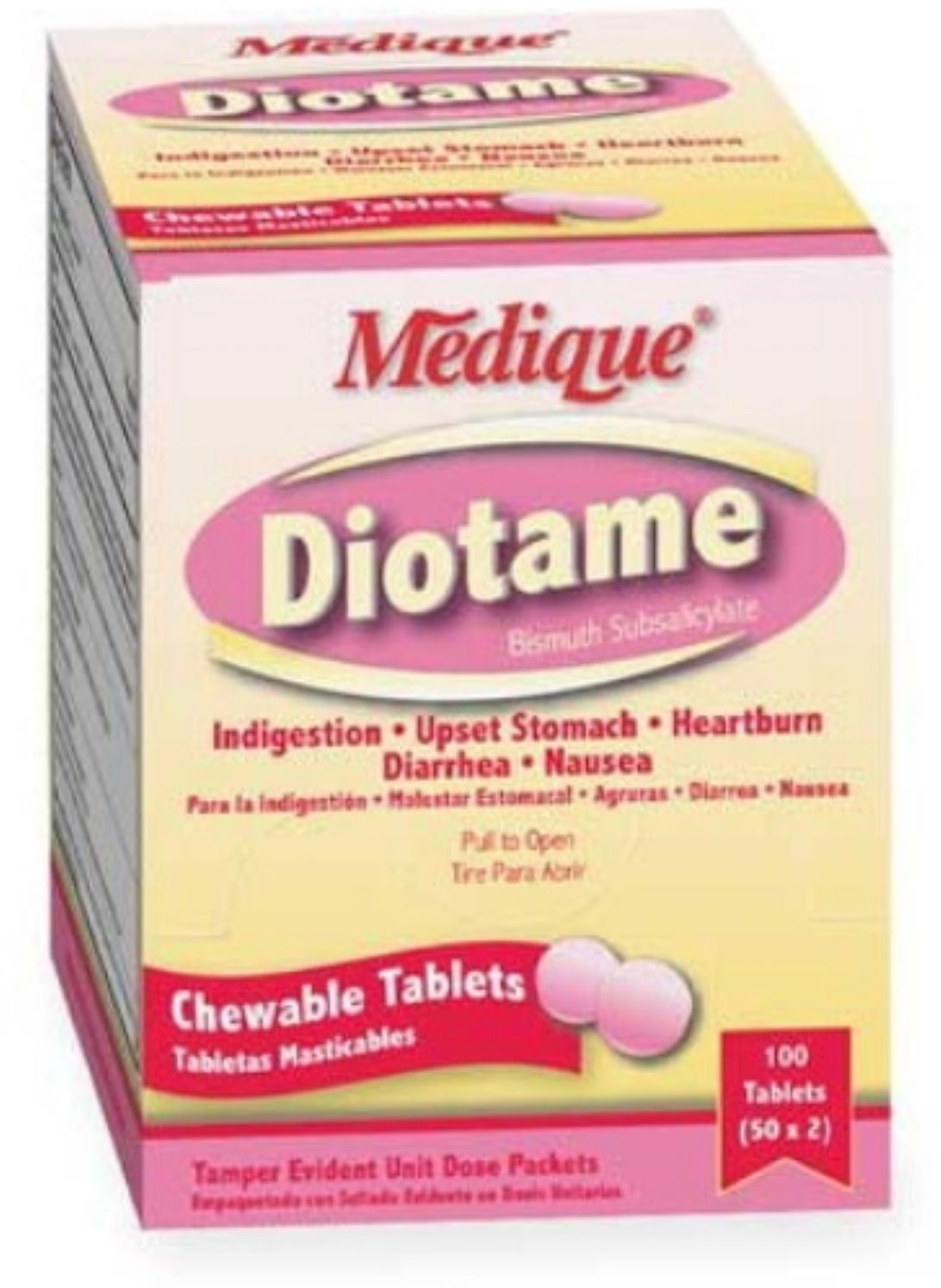 Diotame AntiDiarrhea 262 mg Strength Chewable Tablet 100 ea