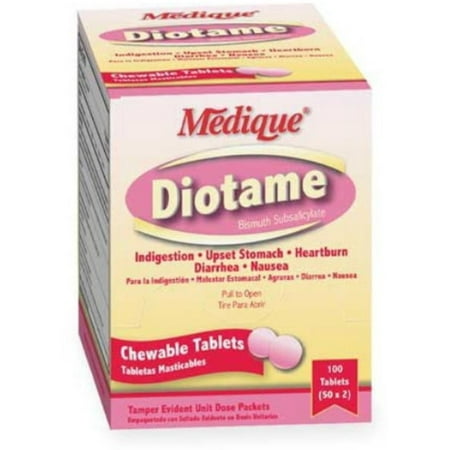 Diotame AntiDiarrhea 262 mg Strength Chewable Tablet 100 ea