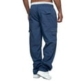 thumbnail image 5 of One opening Mens Pants Cargo Joggers Sweatpants Casual Pant Slim Fit Chino Trousers with Pockets, 5 of 8