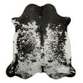 thumbnail image 2 of Black Speckled Cowhide Rug, 5x7 ft, Genuine Leather, Natural Cowhide for Modern & Rustic Decor, 2 of 6