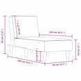 thumbnail image 4 of vidaXL Chaise Longue Light Grey Fabric, 4 of 5
