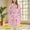 Pink, variant on Women Fleece Bathrobe Soft Plush Flannel Robe Warm Winter Cozy Sleepwear Loungewear with Pockets Belt