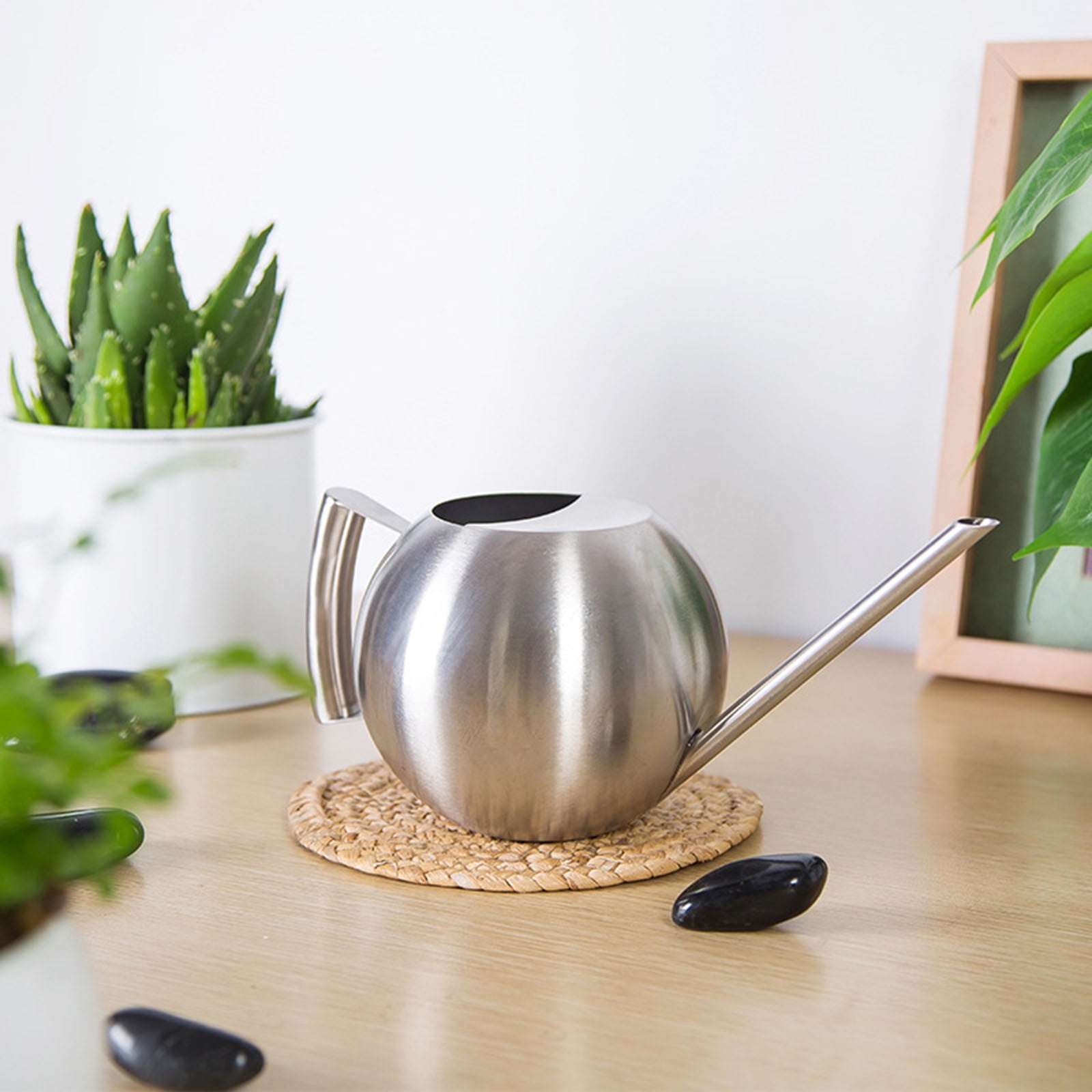 Skegnu Savings Up to 30% Off Watering Can Outdoor Stainless Steel Watering Can-1L Metal Watering Can With Long Spout To Spillage, Perfect Plant Watering Can For Outdoor And Indoor Plants