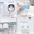 thumbnail image 3 of Wall Mounted Toothbrush Holder for Bathroom, Automatic Toothpaste Dispenser Kit with Magnetic Cups Kids & Family Set Toothbrush Holders, Storage Rack & Easy Install, Durable Space-Saving,Blue, 3 of 7