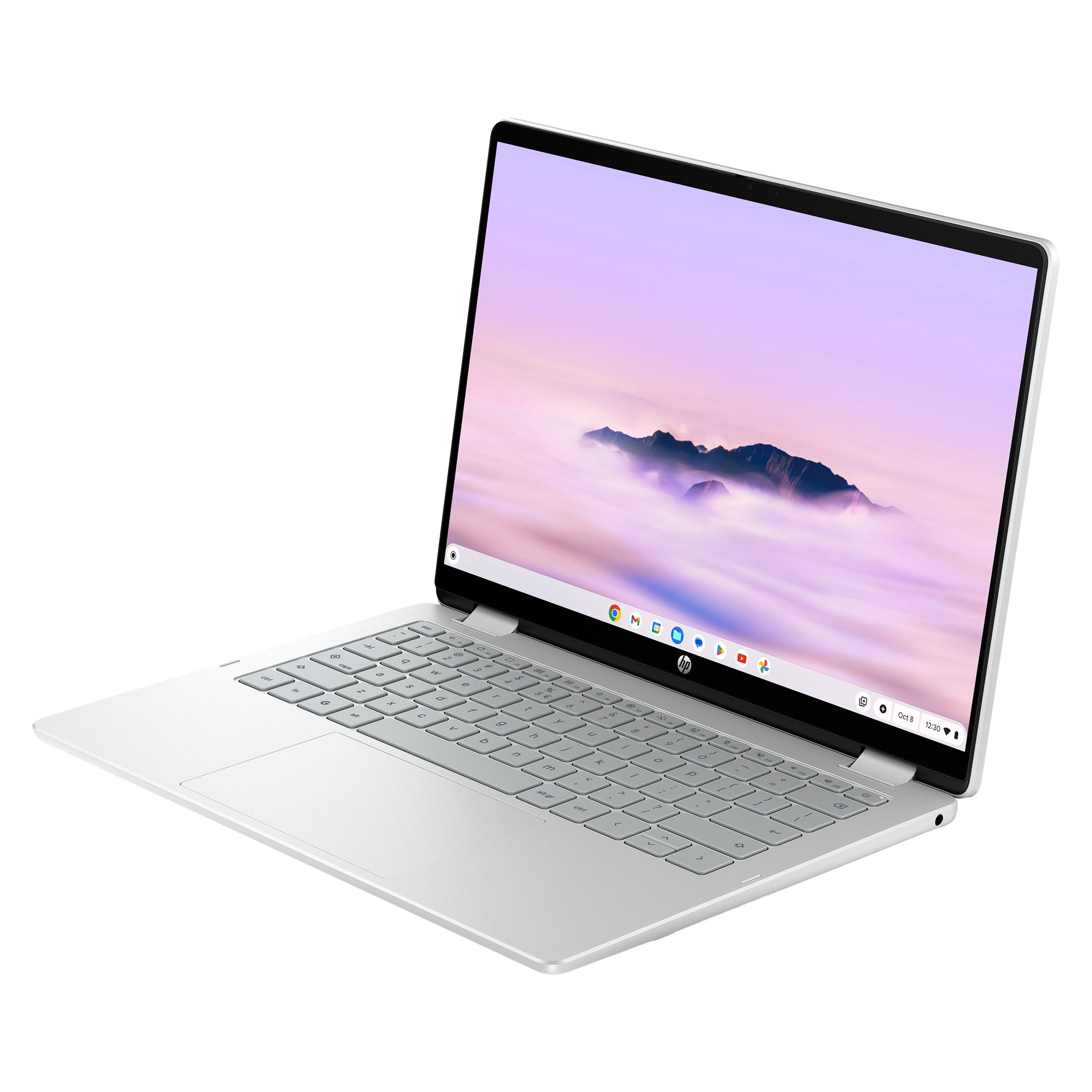 HP Chromebook x360 Plus 14 Laptop PC 2K Chrome OS Intel Core 3 8GB 256GB Glacier Silver with Gemini