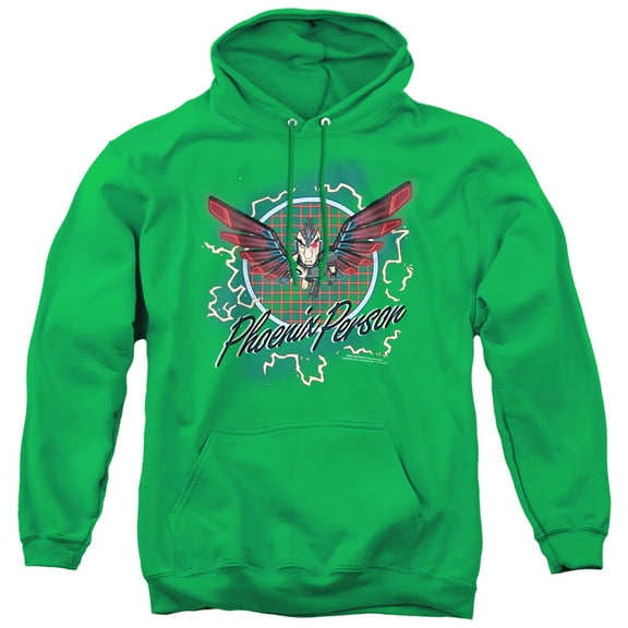 Rick and Morty Phoenix Person Unisex Adult Pull-Over Hoodie, Kelly Green, Small