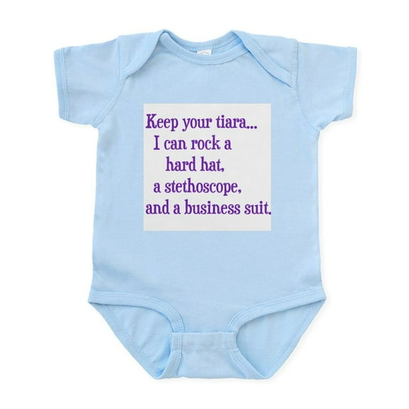 CafePress - Keep The Tiara Infant Bodysuit - Baby Light Bodysuit, Size Newborn - 24 Months